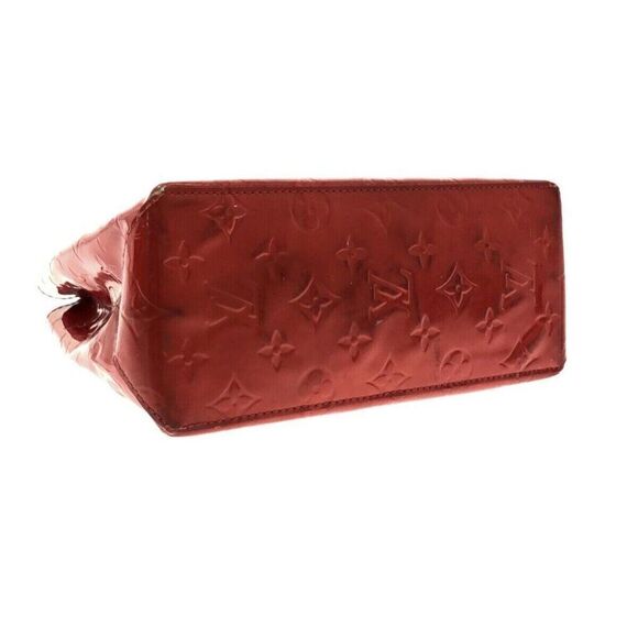 LOUIS VUITTON Reade PM M91088 Rouge Monogram Vernis MI1011 Handbag - Picture 4 of 14